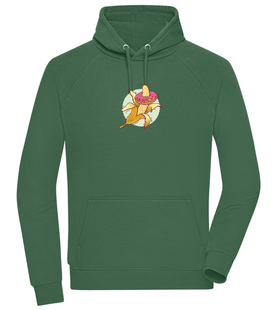 Banana Donut Design - Comfort unisex hoodie_GREEN BOTTLE_front