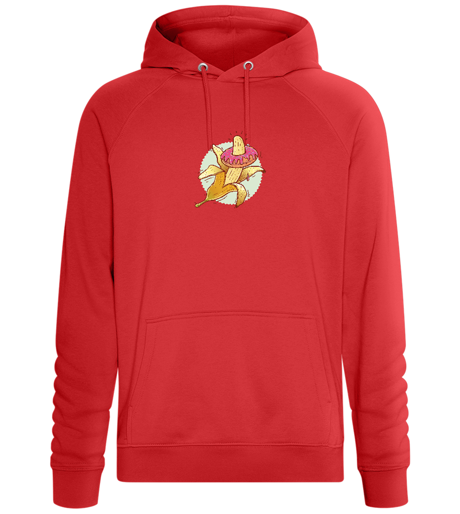 Banana Donut Design - Comfort unisex hoodie_RED_front