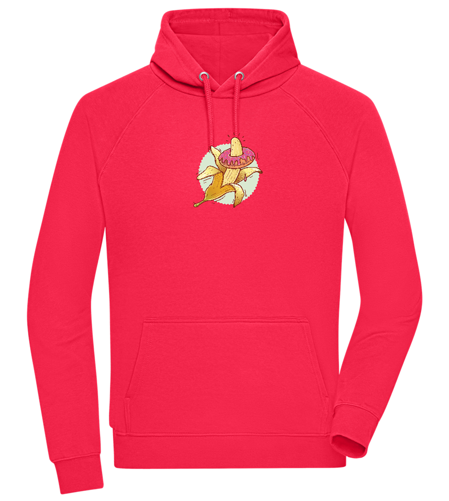 Banana Donut Design - Comfort unisex hoodie_RED_front