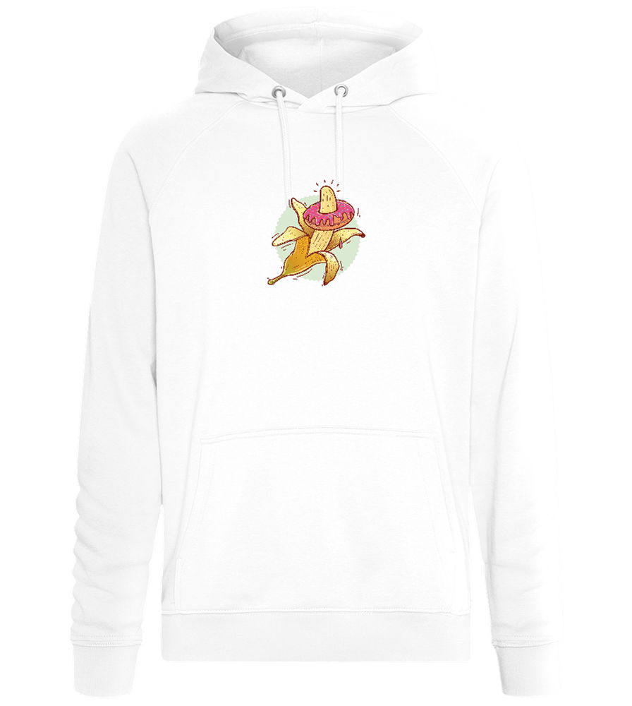 Banana Donut Design - Comfort unisex hoodie_WHITE_front