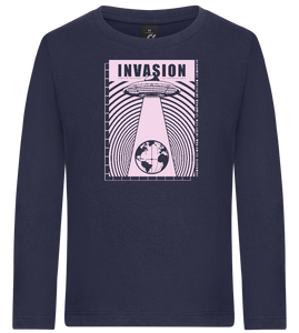 Invasion Ufo Design - Premium kids long sleeve t-shirt