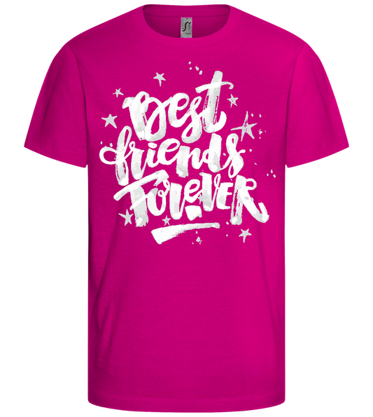 Graffiti BFF Design - Comfort girls' t-shirt_FUCHSIA_front