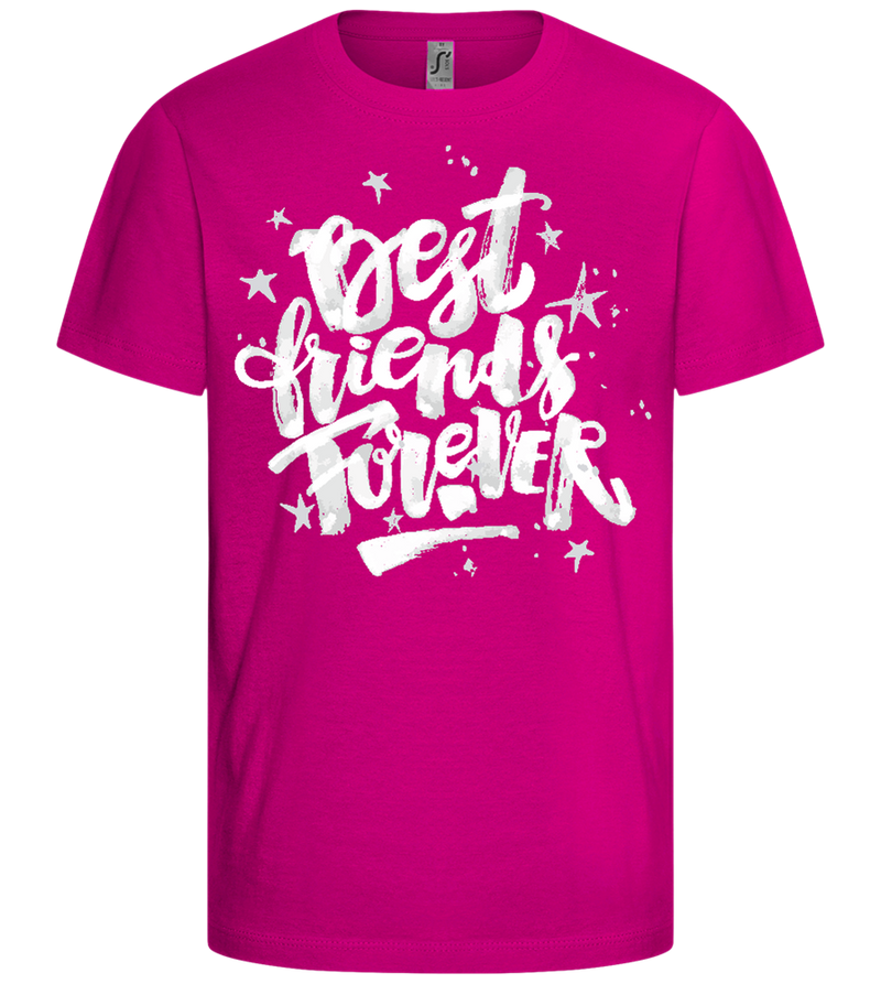 Graffiti BFF Design - Comfort girls' t-shirt_FUCHSIA_front