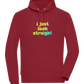 I Just Look Straight Design - Comfort unisex hoodie_BORDEAUX_front