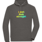 I Just Look Straight Design - Comfort unisex hoodie_CHARCOAL CHIN_front