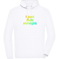 I Just Look Straight Design - Comfort unisex hoodie_WHITE_front