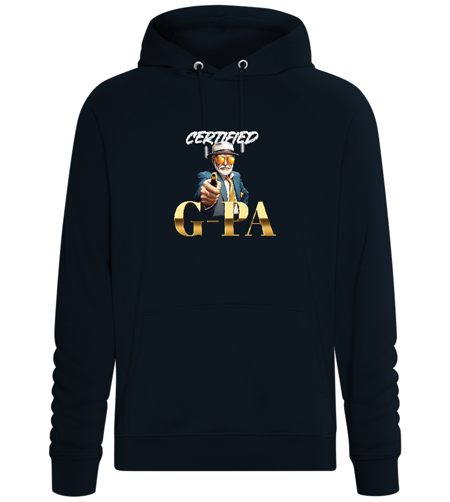 Certified G-Pa Design - Comfort unisex hoodie_BLACK_front