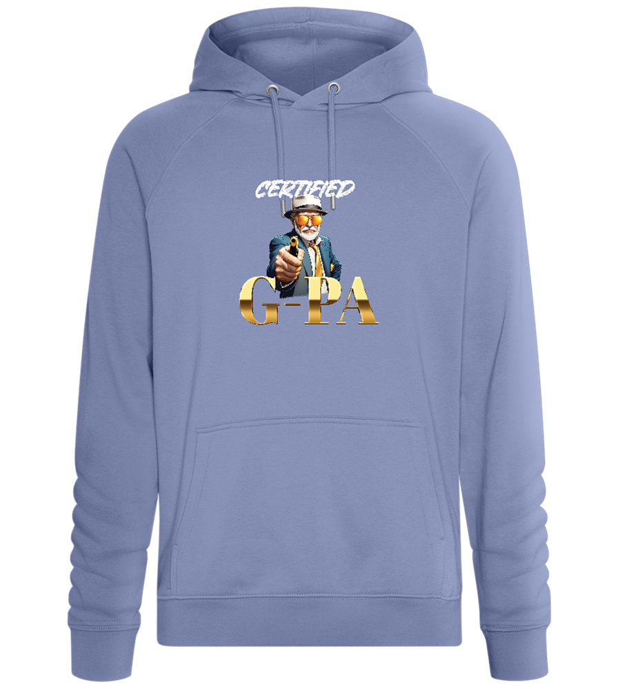 Certified G-Pa Design - Comfort unisex hoodie_BLUE_front