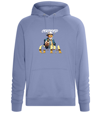 Certified G-Pa Design - Comfort unisex hoodie_BLUE_front