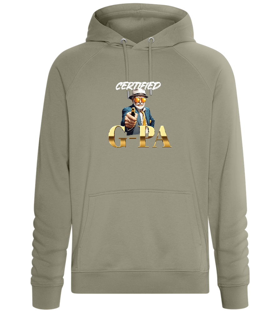 Certified G-Pa Design - Comfort unisex hoodie_KHAKI_front