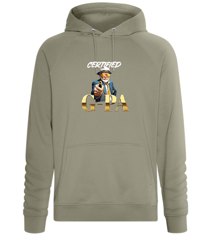 Certified G-Pa Design - Comfort unisex hoodie_KHAKI_front