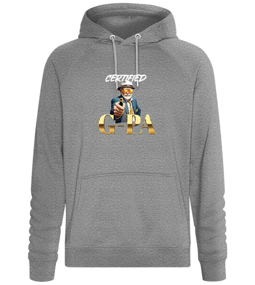 Certified G-Pa Design - Comfort unisex hoodie_ORION GREY II_front