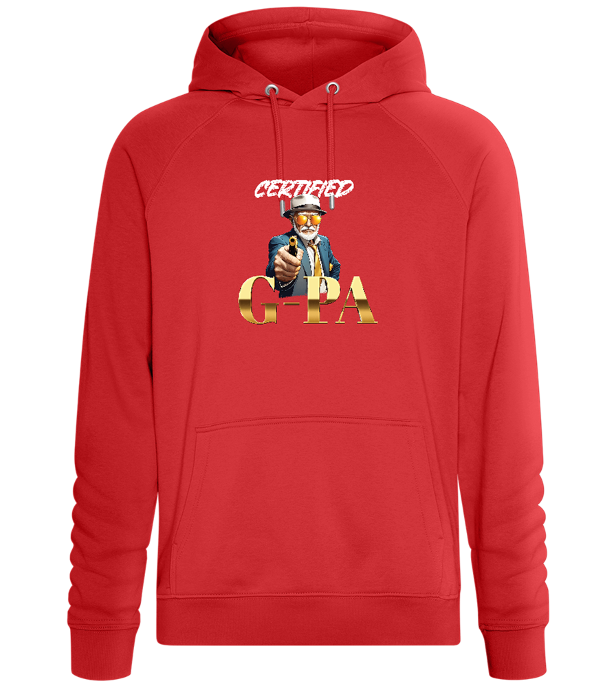 Certified G-Pa Design - Comfort unisex hoodie_RED_front