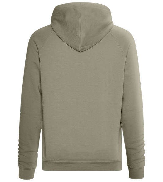 Keep Growing Smiley Design - Comfort unisex hoodie_KHAKI_back