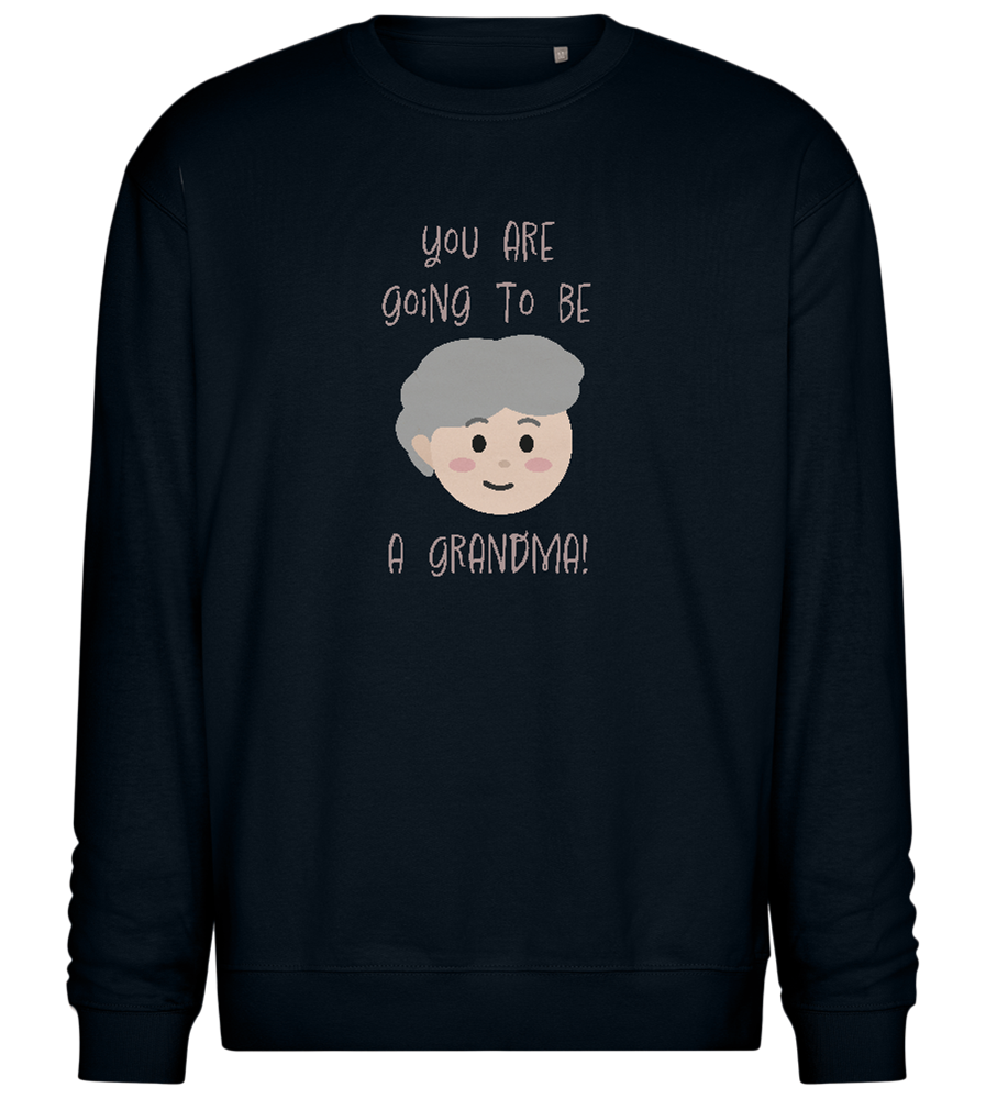 Going To Be A Grandma Design - Comfort Essential Unisex Sweater_BLACK_front