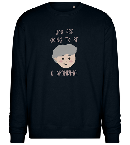 Going To Be A Grandma Design - Comfort Essential Unisex Sweater_BLACK_front