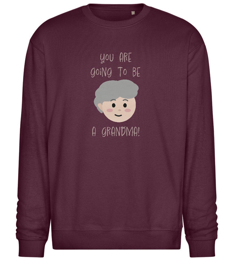 Going To Be A Grandma Design - Comfort Essential Unisex Sweater_BORDEAUX_front