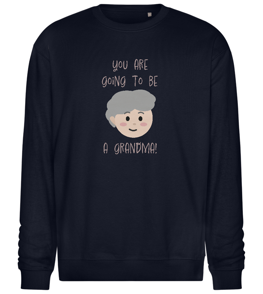 Going To Be A Grandma Design - Comfort Essential Unisex Sweater_FRENCH NAVY_front