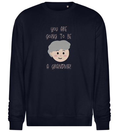 Going To Be A Grandma Design - Comfort Essential Unisex Sweater_FRENCH NAVY_front