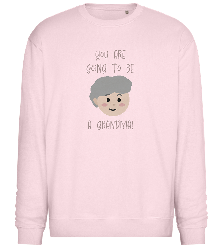 Going To Be A Grandma Design - Comfort Essential Unisex Sweater_LIGHT PEACH ROSE_front