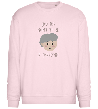 Going To Be A Grandma Design - Comfort Essential Unisex Sweater_LIGHT PEACH ROSE_front