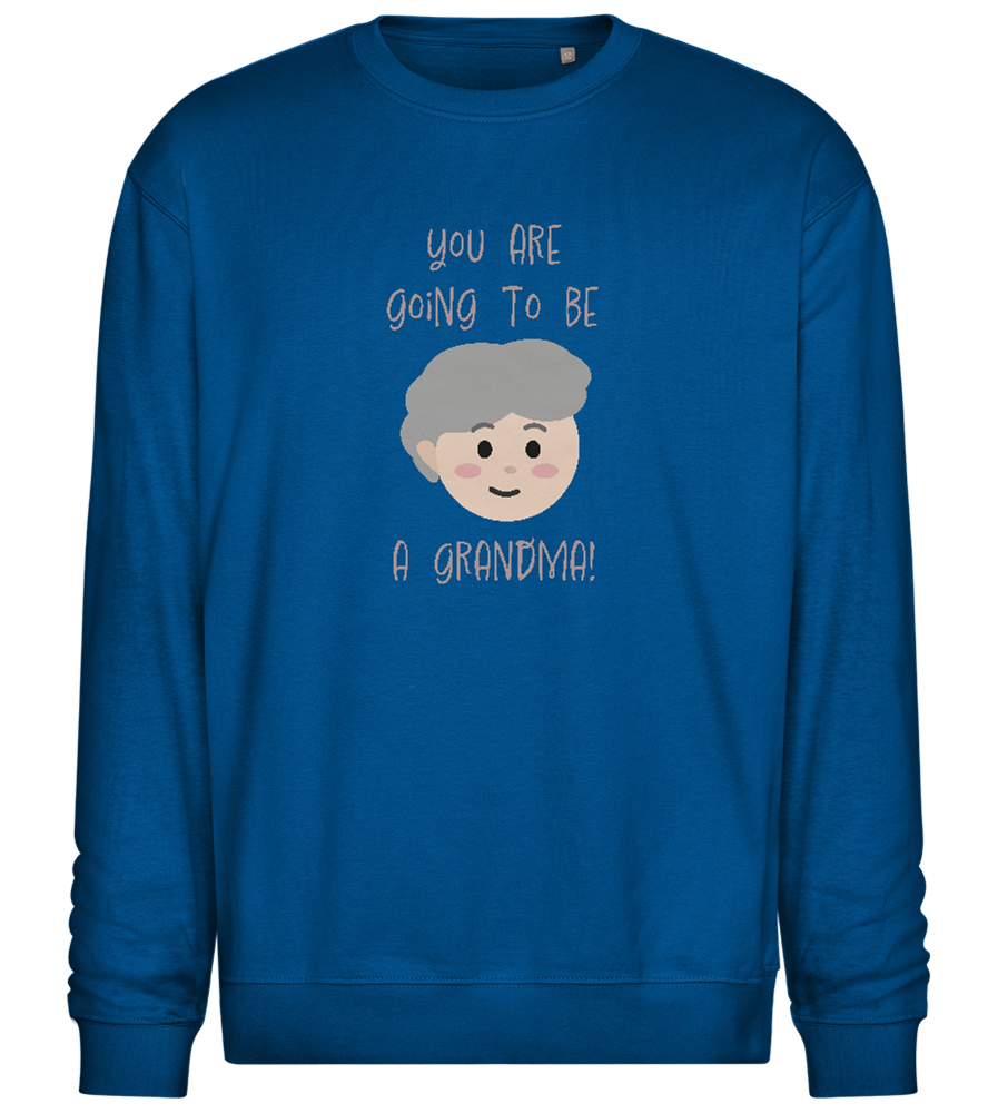 Going To Be A Grandma Design - Comfort Essential Unisex Sweater_ROYAL_front