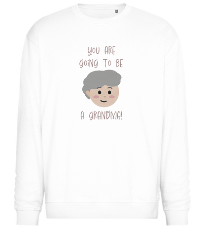 Going To Be A Grandma Design - Comfort Essential Unisex Sweater_WHITE_front