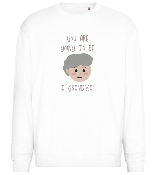 Going To Be A Grandma Design - Comfort Essential Unisex Sweater_WHITE_front