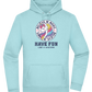 Believe in Magic Unicorn Design - Premium Essential Unisex Hoodie_POOL BLUE_front