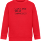 Can I Pet That Dawggg Design - Comfort Kids Sweater_BRIGHT RED_front