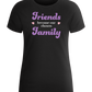 Chosen Family Design - Basic women's fitted t-shirt_DEEP BLACK_front