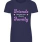 Chosen Family Design - Basic women's fitted t-shirt_FRENCH NAVY_front