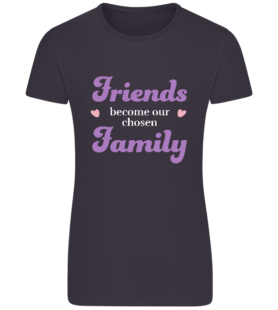 Chosen Family Design - Basic women's fitted t-shirt_MOUSE GREY_front