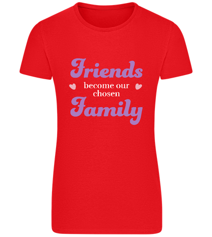 Chosen Family Design - Basic women's fitted t-shirt_RED_front