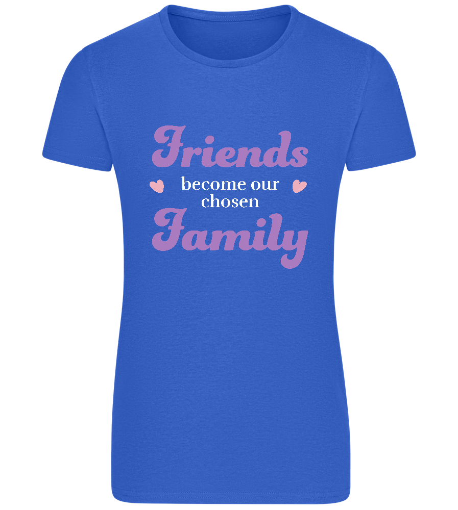 Chosen Family Design - Basic women's fitted t-shirt_ROYAL_front