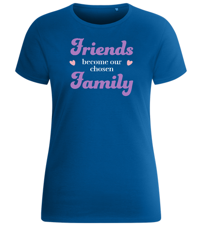 Chosen Family Design - Basic women's fitted t-shirt_ROYAL_front