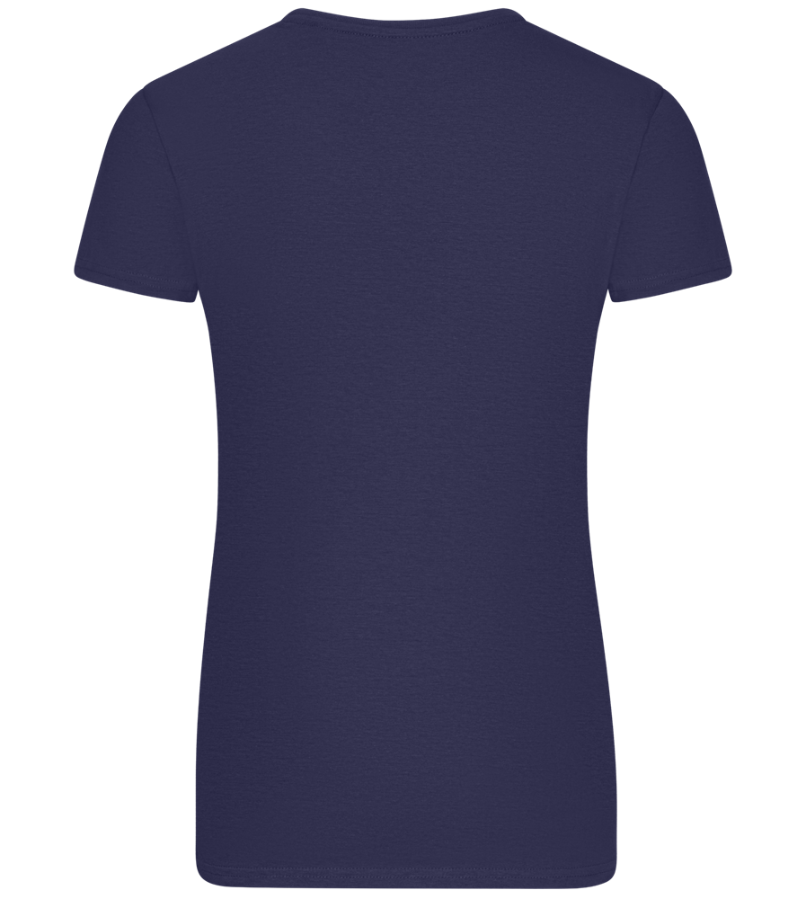 Chosen Family Design - Basic women's fitted t-shirt_FRENCH NAVY_back