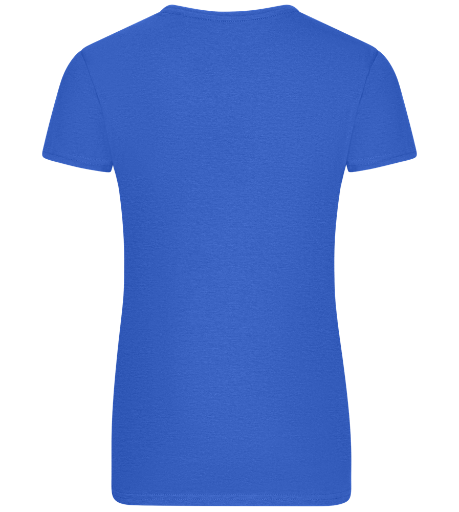 Chosen Family Design - Basic women's fitted t-shirt_ROYAL_back