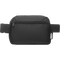300D RPET Polyester Waist Bag_BLACK_front