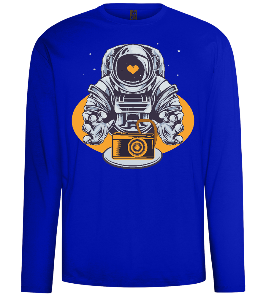 Spaceman Camera Design - Comfort men's long sleeve t-shirt_OVERSEAS_front