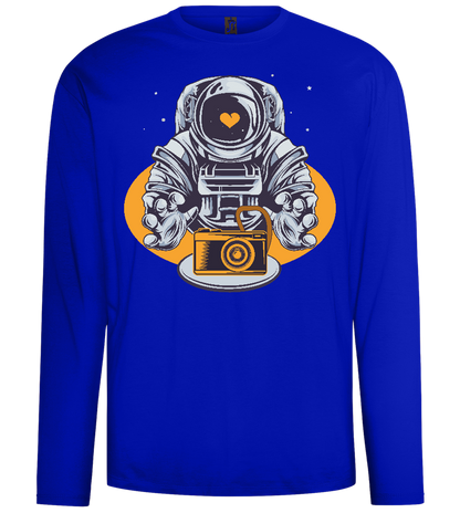 Spaceman Camera Design - Comfort men's long sleeve t-shirt_OVERSEAS_front