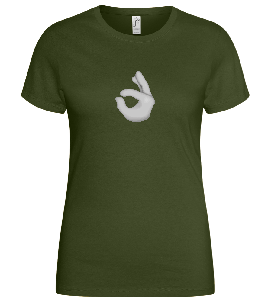 Dirty Emoji 2 Design - Basic women's t-shirt_ARMY_front