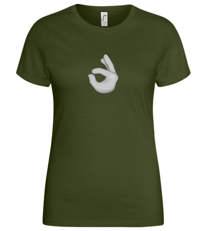 Dirty Emoji 2 Design - Basic women's t-shirt_ARMY_front