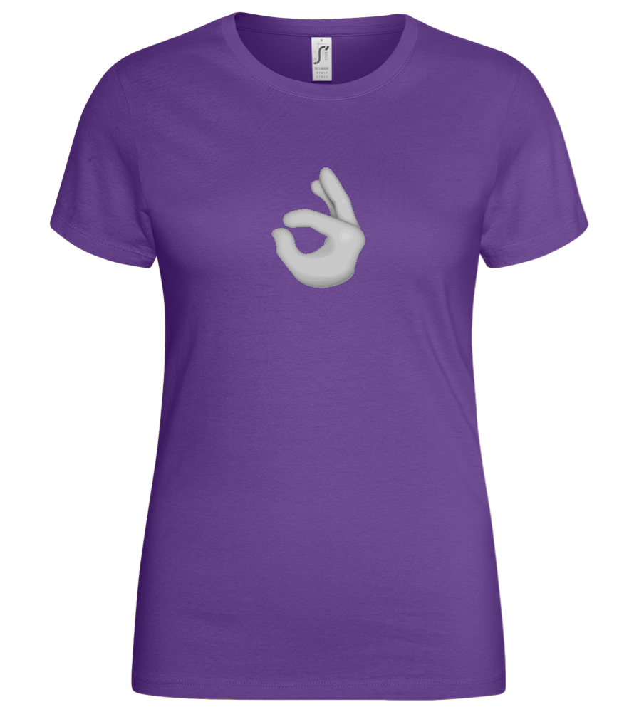 Dirty Emoji 2 Design - Basic women's t-shirt_DARK PURPLE_front