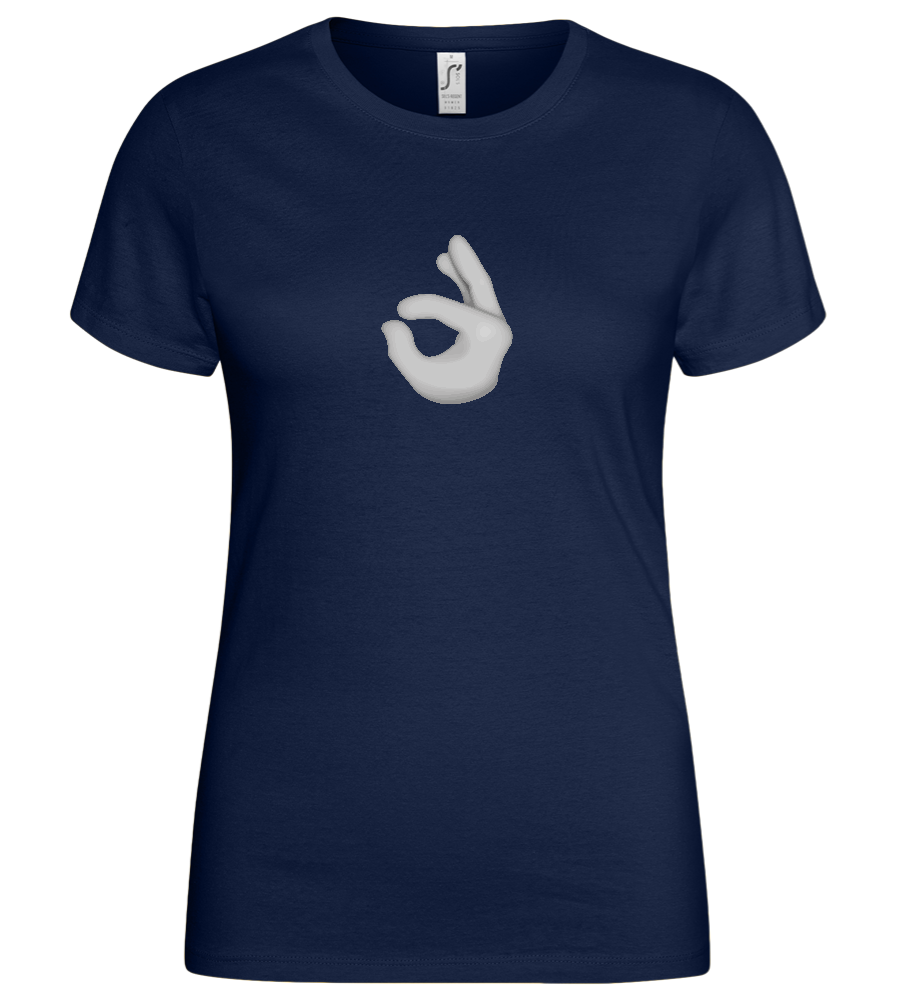 Dirty Emoji 2 Design - Basic women's t-shirt_MARINE_front