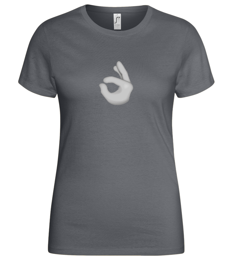 Dirty Emoji 2 Design - Basic women's t-shirt_MOUSE GREY_front