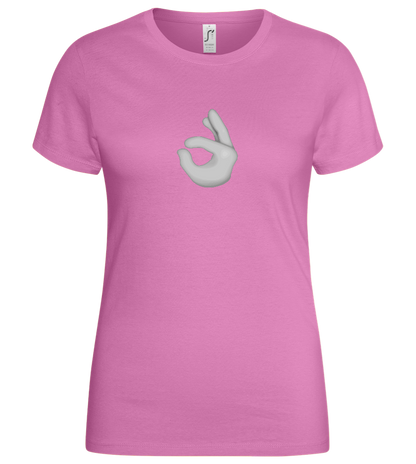 Dirty Emoji 2 Design - Basic women's t-shirt_PINK ORCHID_front