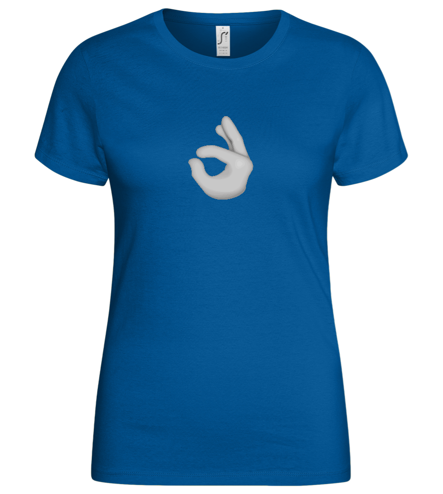 Dirty Emoji 2 Design - Basic women's t-shirt_ROYAL_front