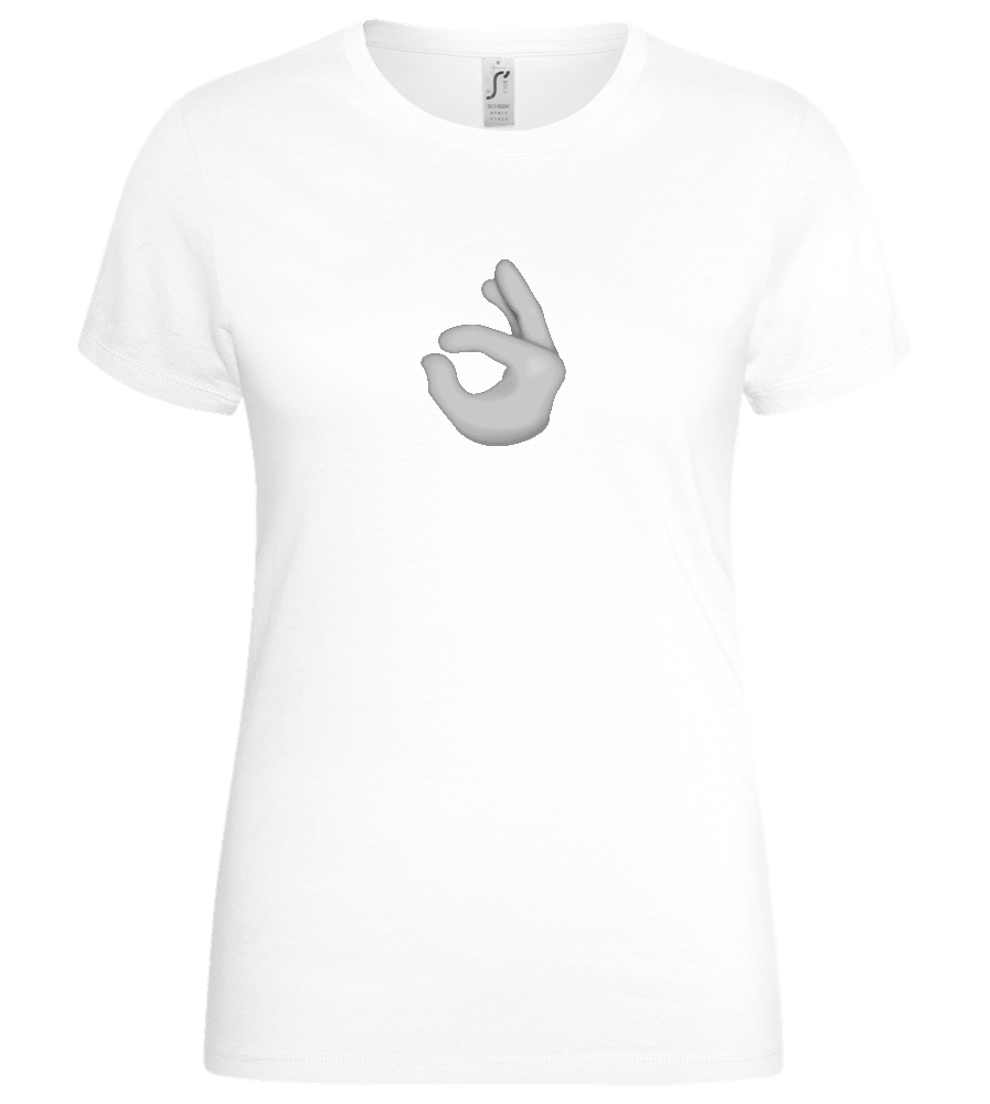 Dirty Emoji 2 Design - Basic women's t-shirt_WHITE_front