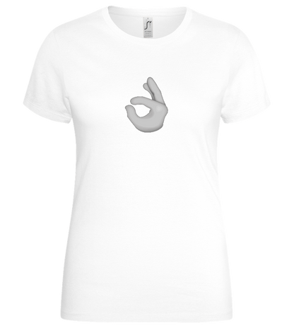 Dirty Emoji 2 Design - Basic women's t-shirt_WHITE_front